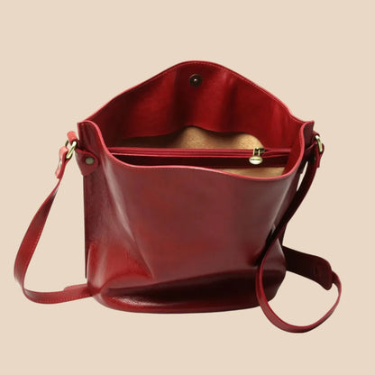 Full Grain Leather Shoulder Bag - Image 8 | Bufalo d'Oro