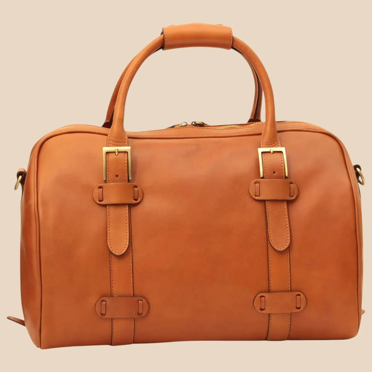 Cowhide Leather Duffel Bag - Image 5 | Bufalo d'Oro