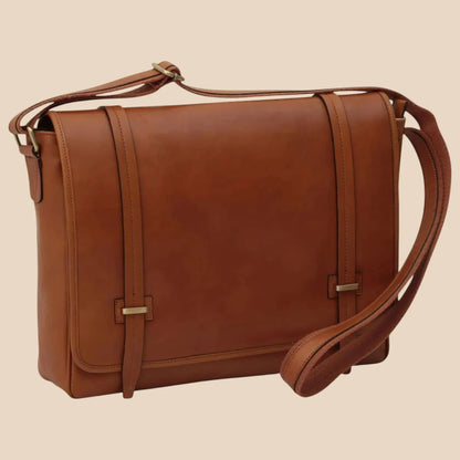 Large Leather Bag With Magnetic Closure - Image 1 | Bufalo d'Oro