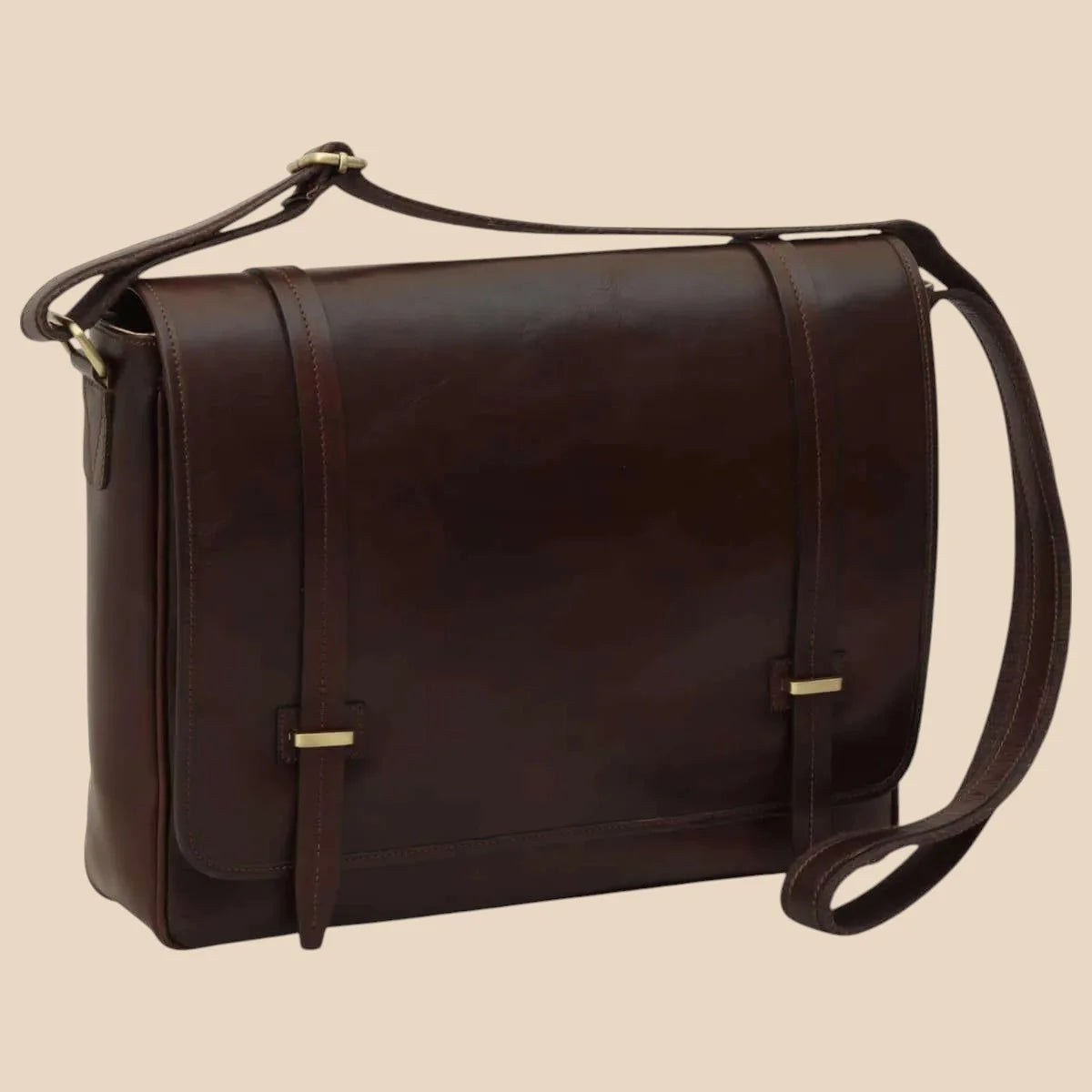 Large Leather Bag With Magnetic Closure - Image 22 | Bufalo d'Oro