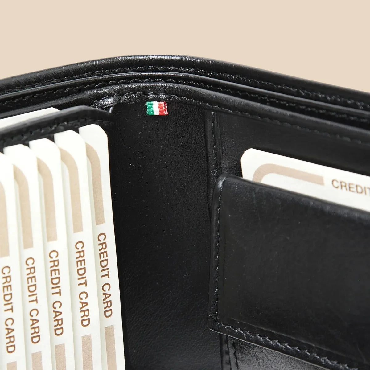 Leather Wallet With Card Holder And RFID - Image 3 | Bufalo d'Oro
