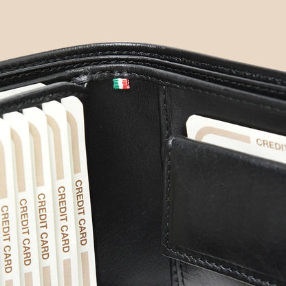 Leather Wallet With Card Holder And RFID - Image 3 | Bufalo d'Oro