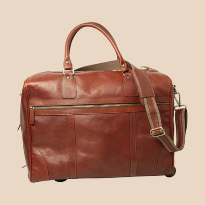Oiled Calfskin Leather Duffel Bag - Image 31 | Bufalo d'Oro
