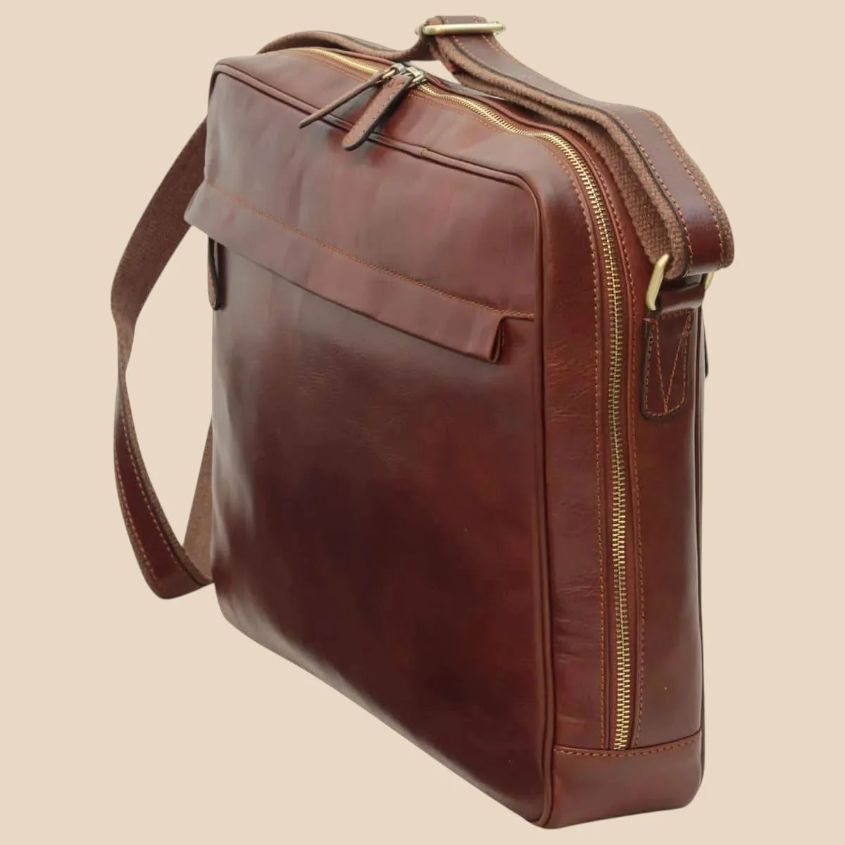 Vachetta Leather Messenger - Image 16 | Bufalo d'Oro