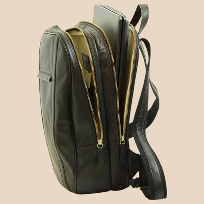 Soft Calfskin Leather Laptop Backpack - Image 23 | Bufalo d'Oro