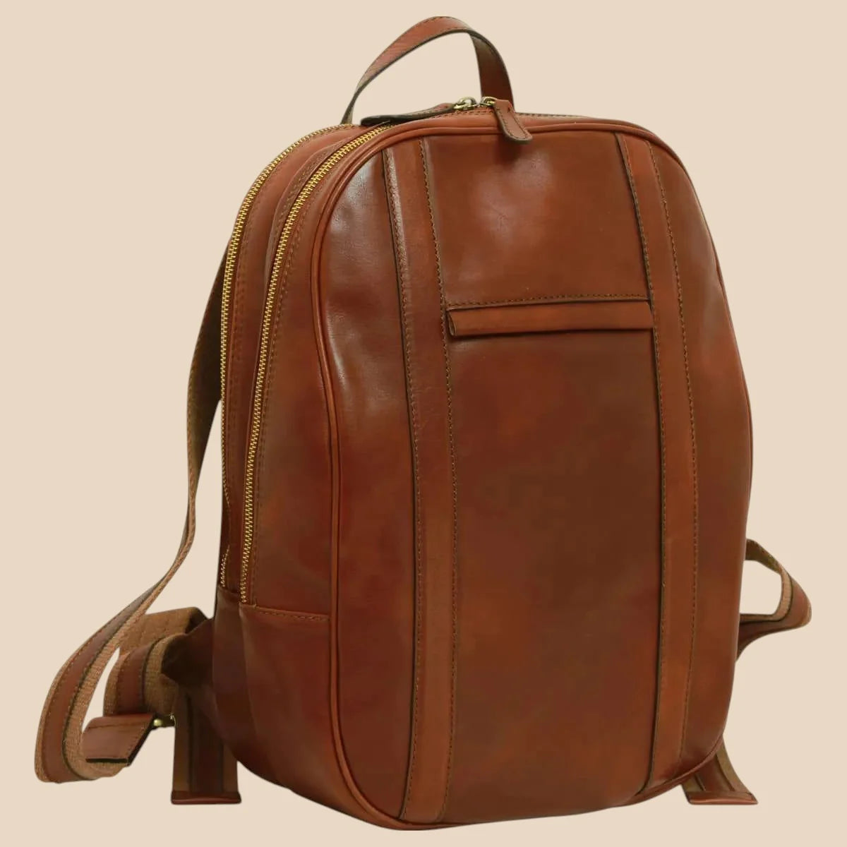 Soft Calfskin Leather Laptop Backpack - Image 12 | Bufalo d'Oro