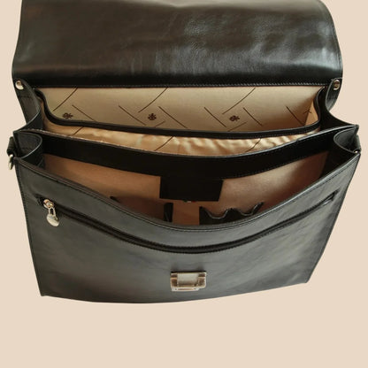 Leather Laptop Briefcase - Image 9 | Bufalo d'Oro