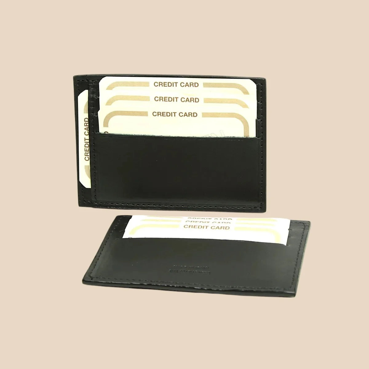 Leather Credit Card Holder With RFID Blocking Tecnology - Image 1 | Bufalo d'Oro
