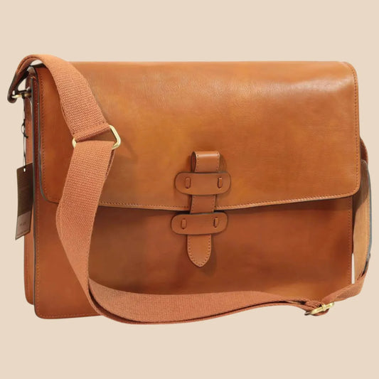 Leather Messenger Bag - Image 1 | Bufalo d'Oro