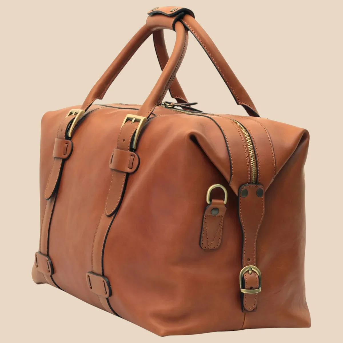 Cowhide Leather Travel Bag - Image 13 | Bufalo d'Oro