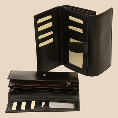 Women's Cowhide Leather Wallet - Image 7 | Bufalo d'Oro