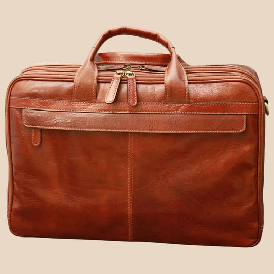 Esclusiva II Leather Laptop Briefcase - Image 1 | Bufalo d'Oro