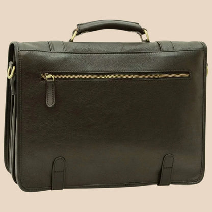 Calfskin Nappa Leather Briefcase - Image 17 | Bufalo d'Oro
