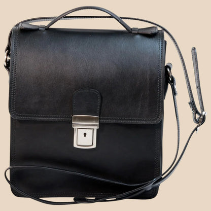 Leather Crossbody Satchel Bag - Image 20 | Bufalo d'Oro