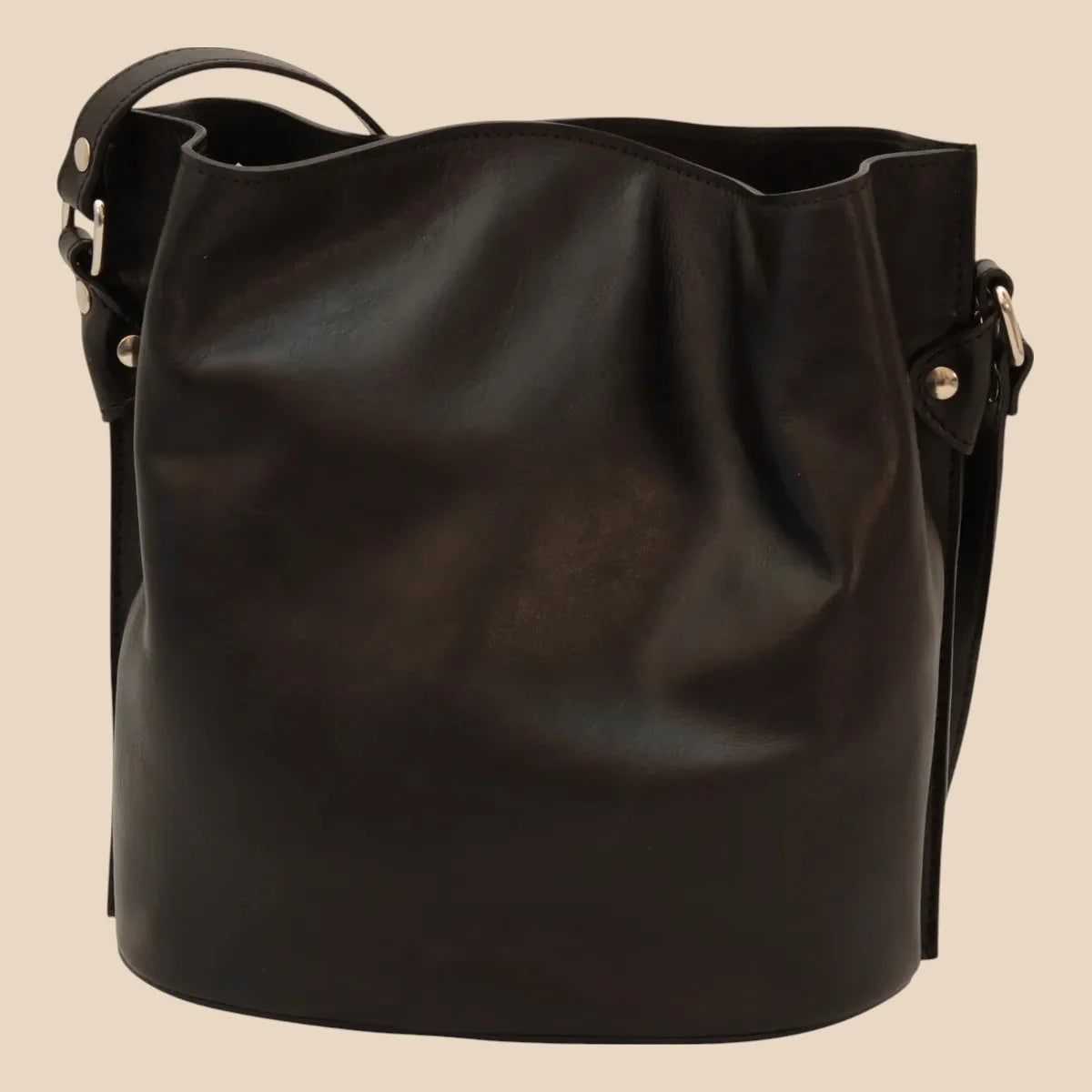 Cowhide Leather Shoulder Bag - Image 1 | Bufalo d'Oro
