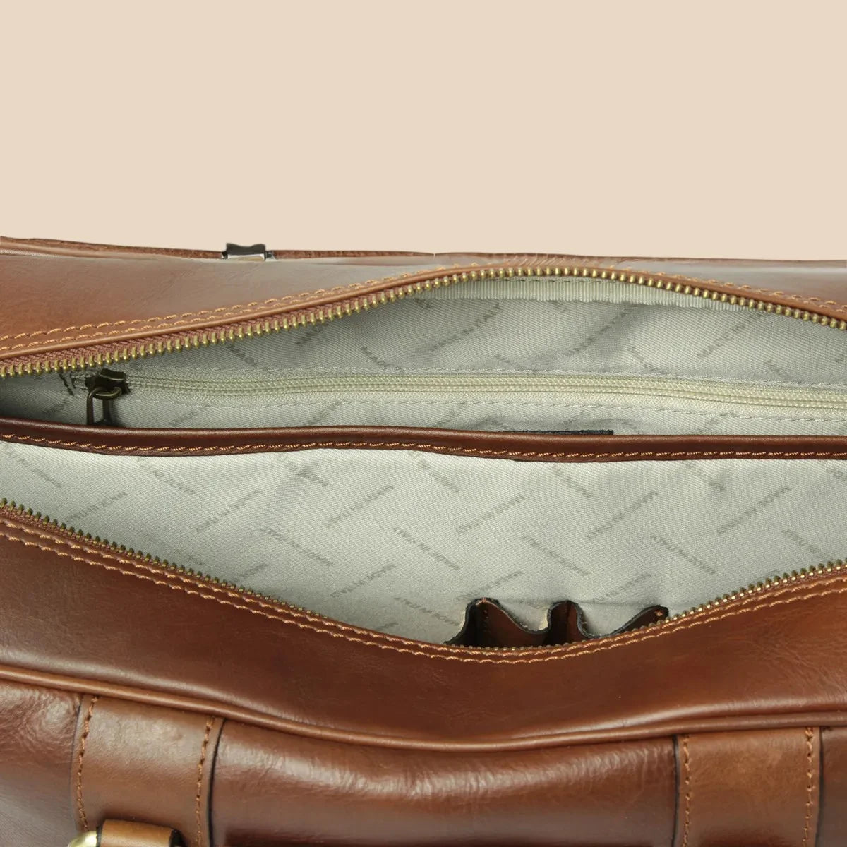 Soft Calfskin Leather Briefcase - Image 9 | Bufalo d'Oro