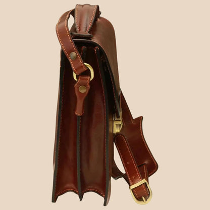 Classica II Leather Satchel - Image 11 | Bufalo d'Oro