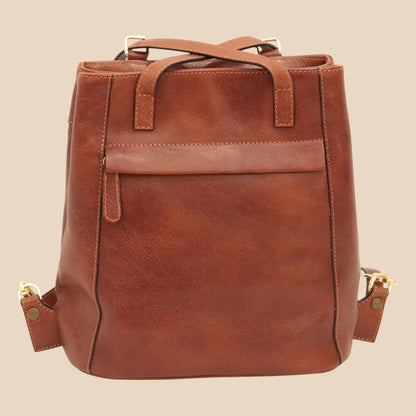 Leather Shoulder Backpack - Image 3 | Bufalo d'Oro