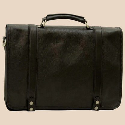 Calfskin Nappa Leather Briefcase - Image 15 | Bufalo d'Oro
