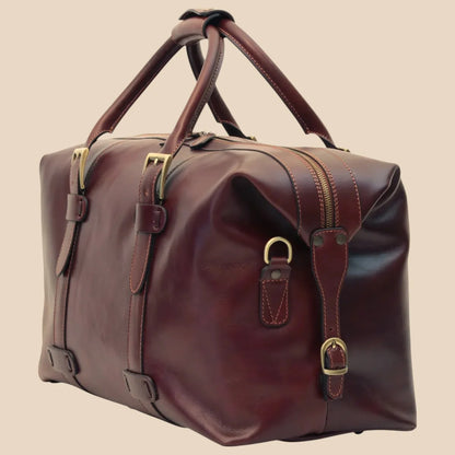 Cowhide Leather Travel Bag - Image 11 | Bufalo d'Oro