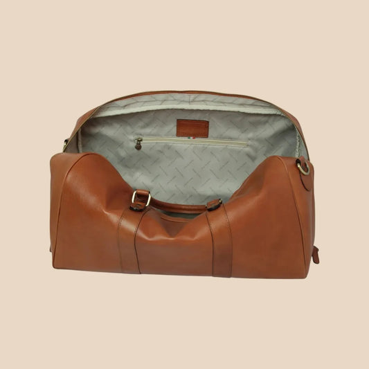 Large Full-Grain Leather Travel Bag - Image 2 | Bufalo d'Oro