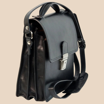 Leather Crossbody Satchel Bag - Image 25 | Bufalo d'Oro